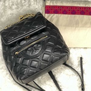 Tory Burch Fleming soft backpack black